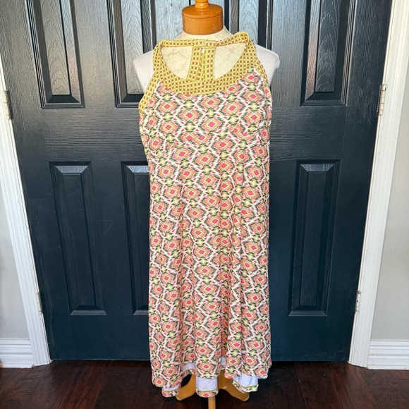 Prana Womens Cali Racerback Sleeveless Athletic Built in Bra Dress Size M - Picture 1 of 13